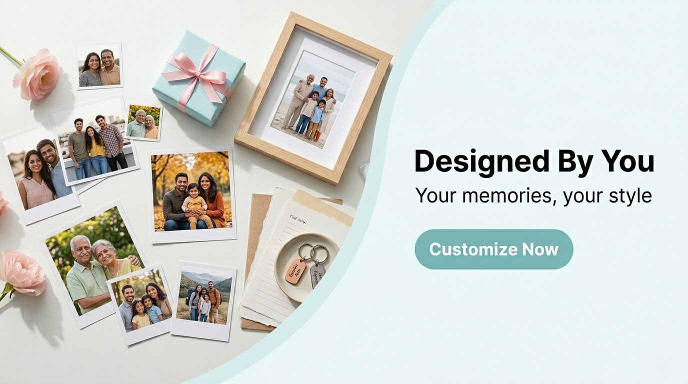 custom photo gifts design india teal