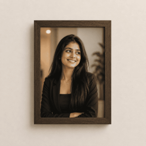 A4 brown photo frame