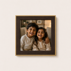Home 4*4 brown gold frame