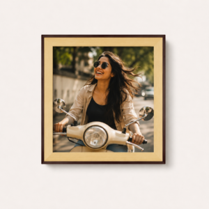 Home custom 4*4 brown beige photo frame